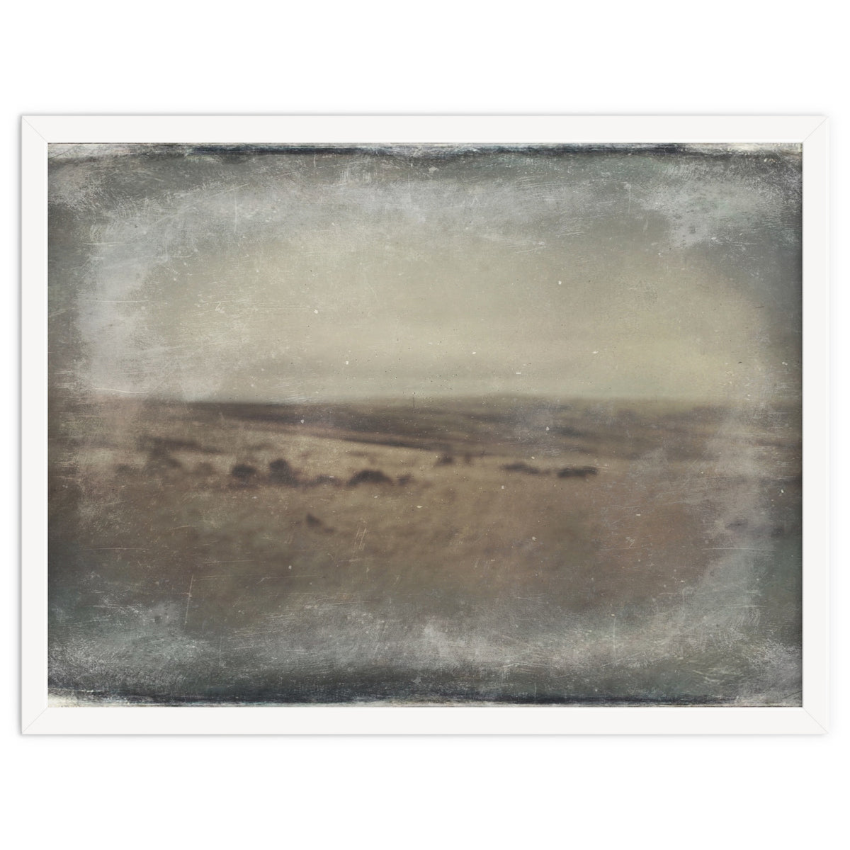 Bleak winter landscape of Saddleworth Moor