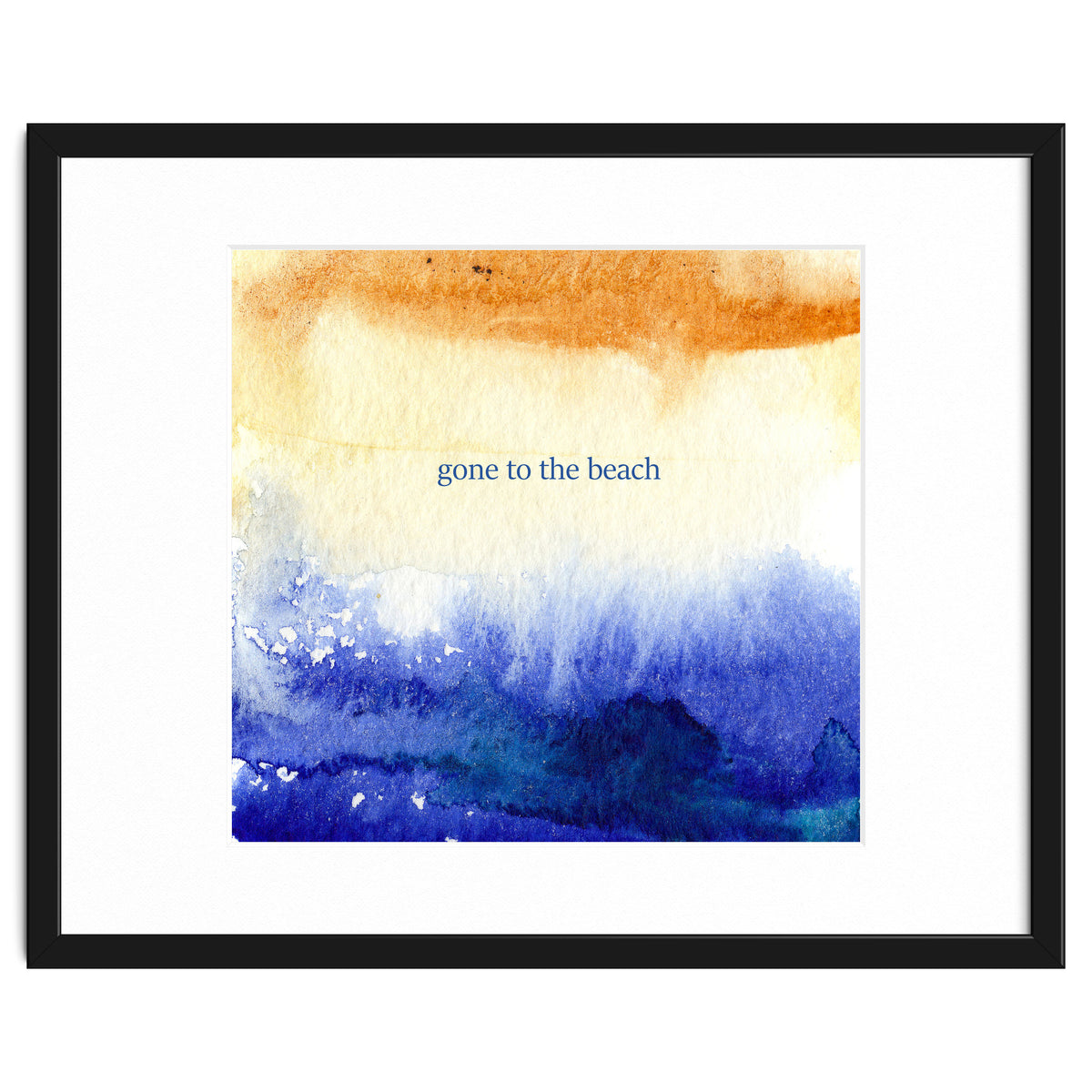 Gone to the beach || watercolor