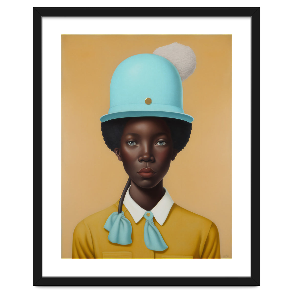 Girl in Hat Portrait Painting