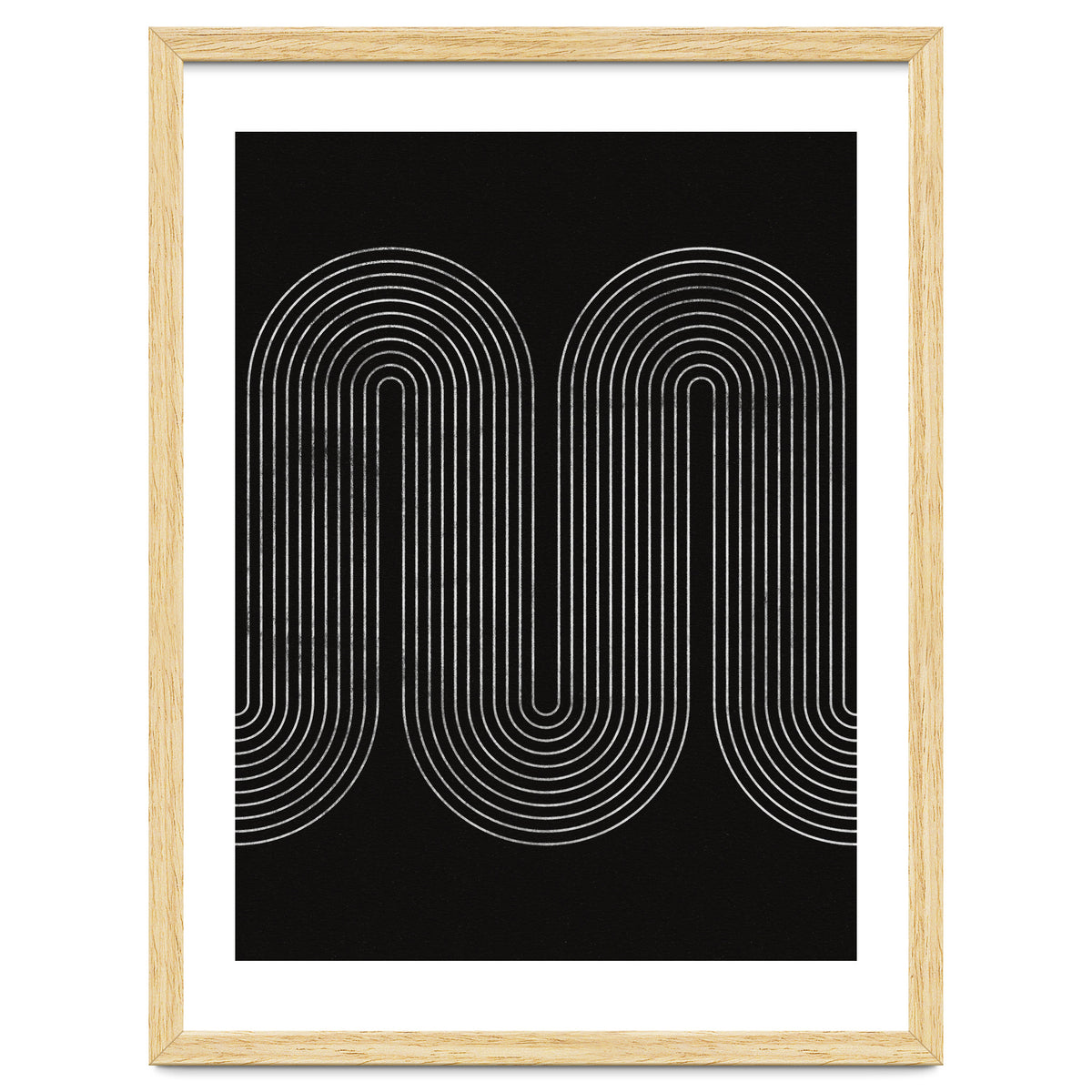 Mid-Century Modern No.18 - Woodblock Print