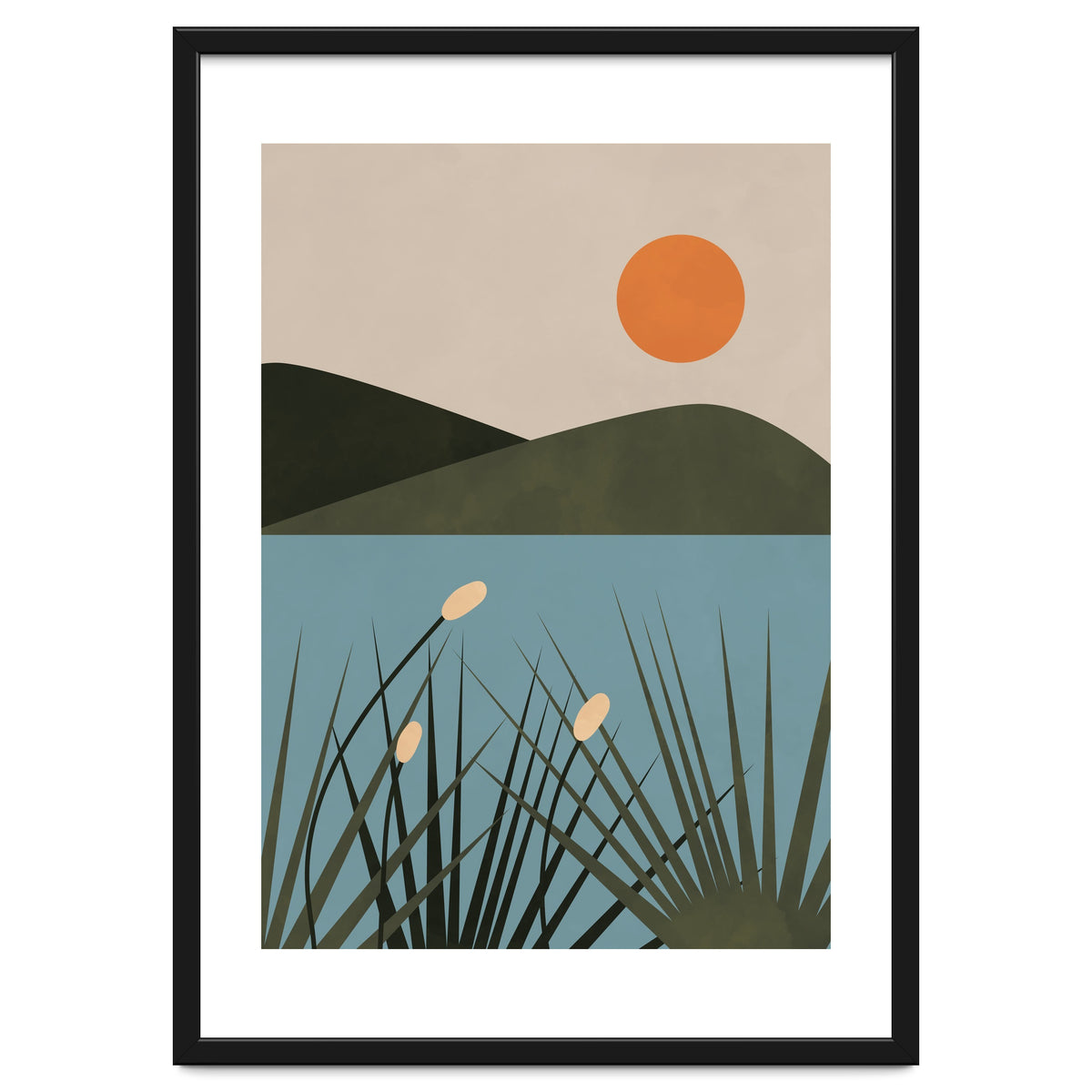 Mountain Lake Sun Boho