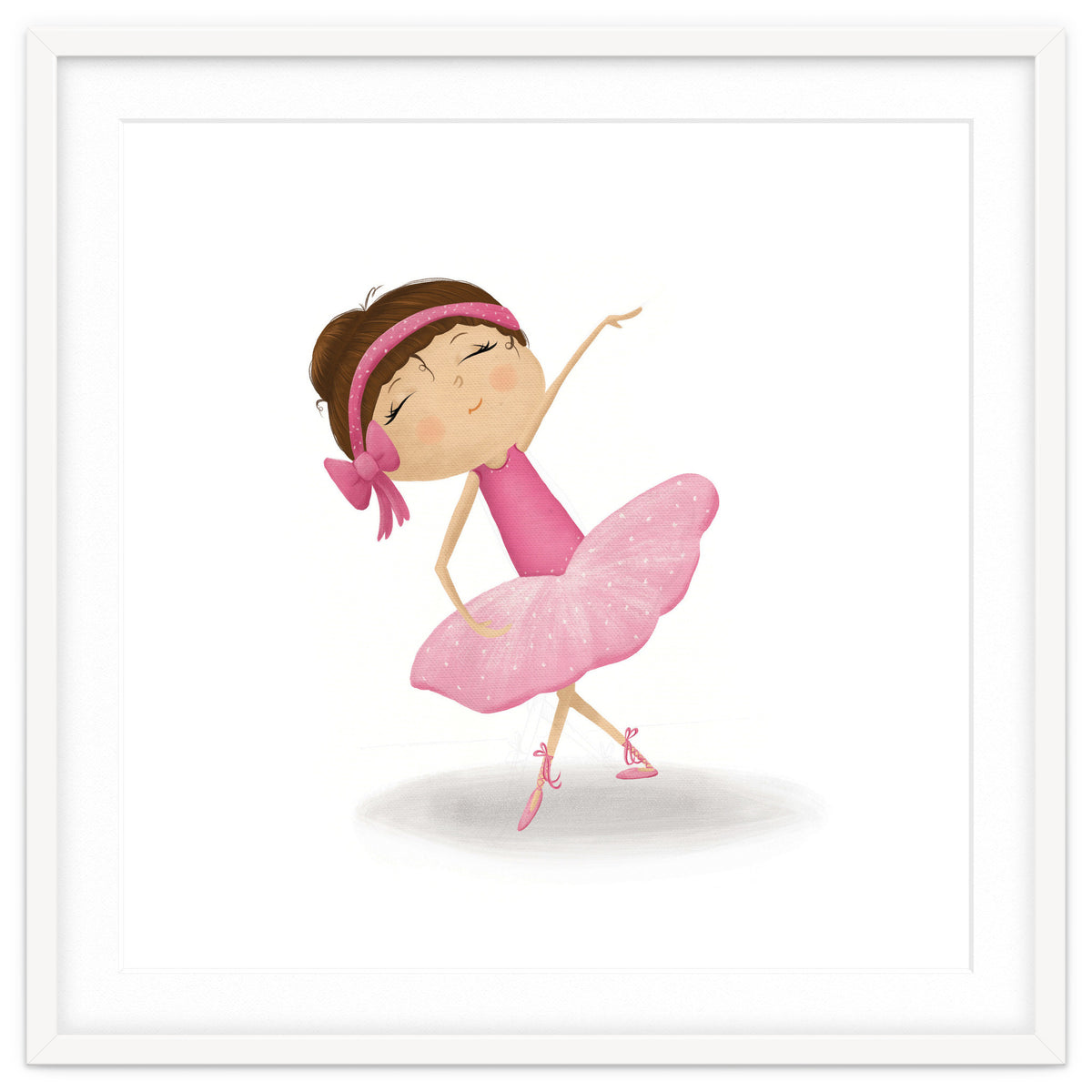 Adorable Plie Ballerina Nursery Print
