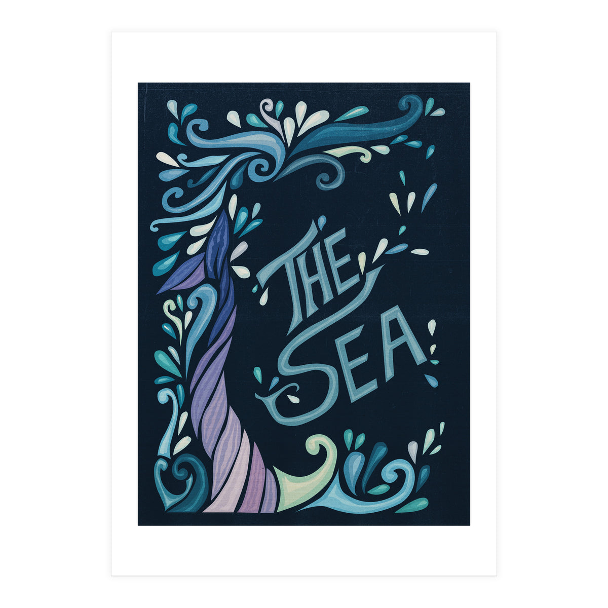 Art Nouveau Sea (Print Only)
