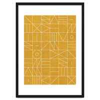 My Favorite Geometric Patterns No.4 - Mustard Yellow