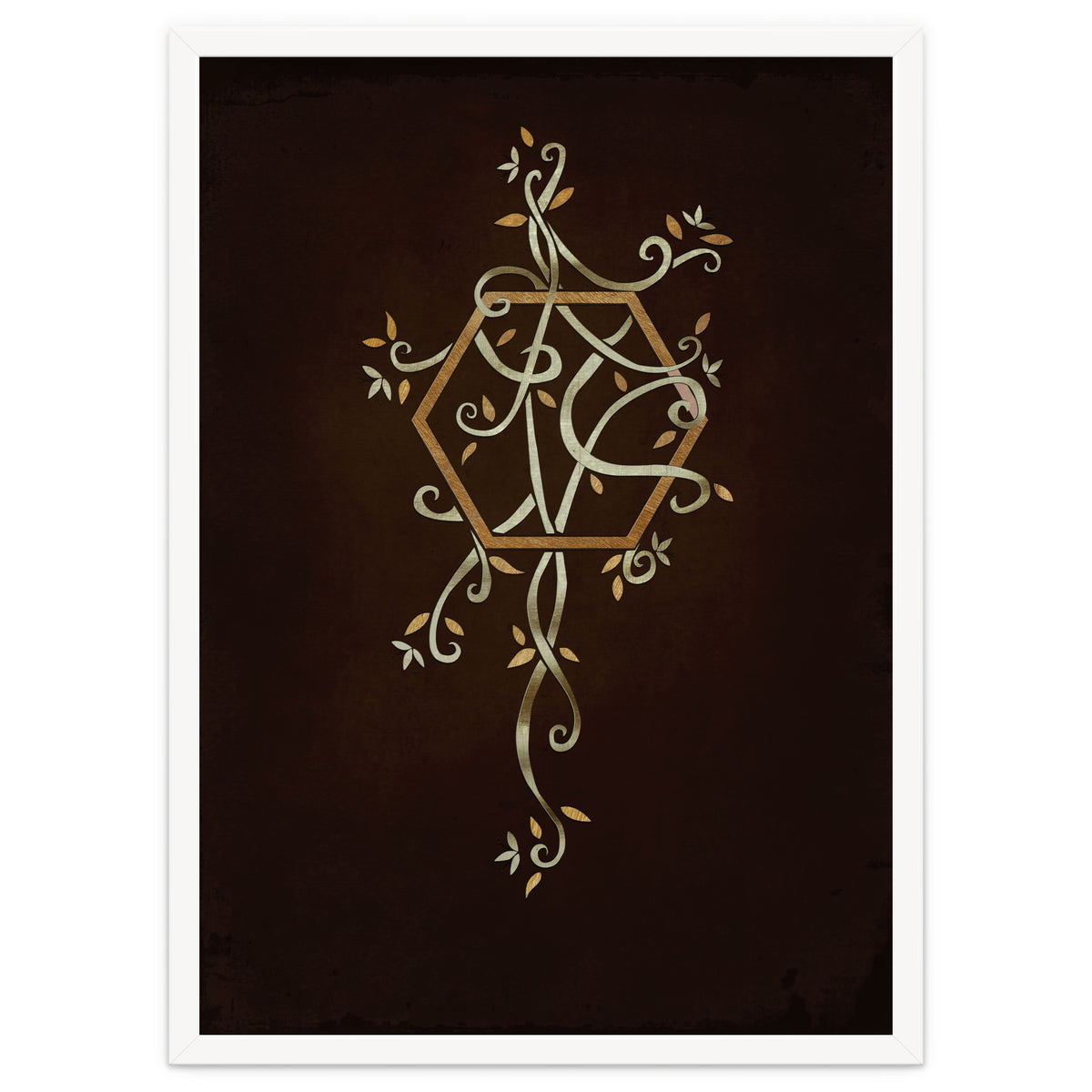 Flowering golden hexagon