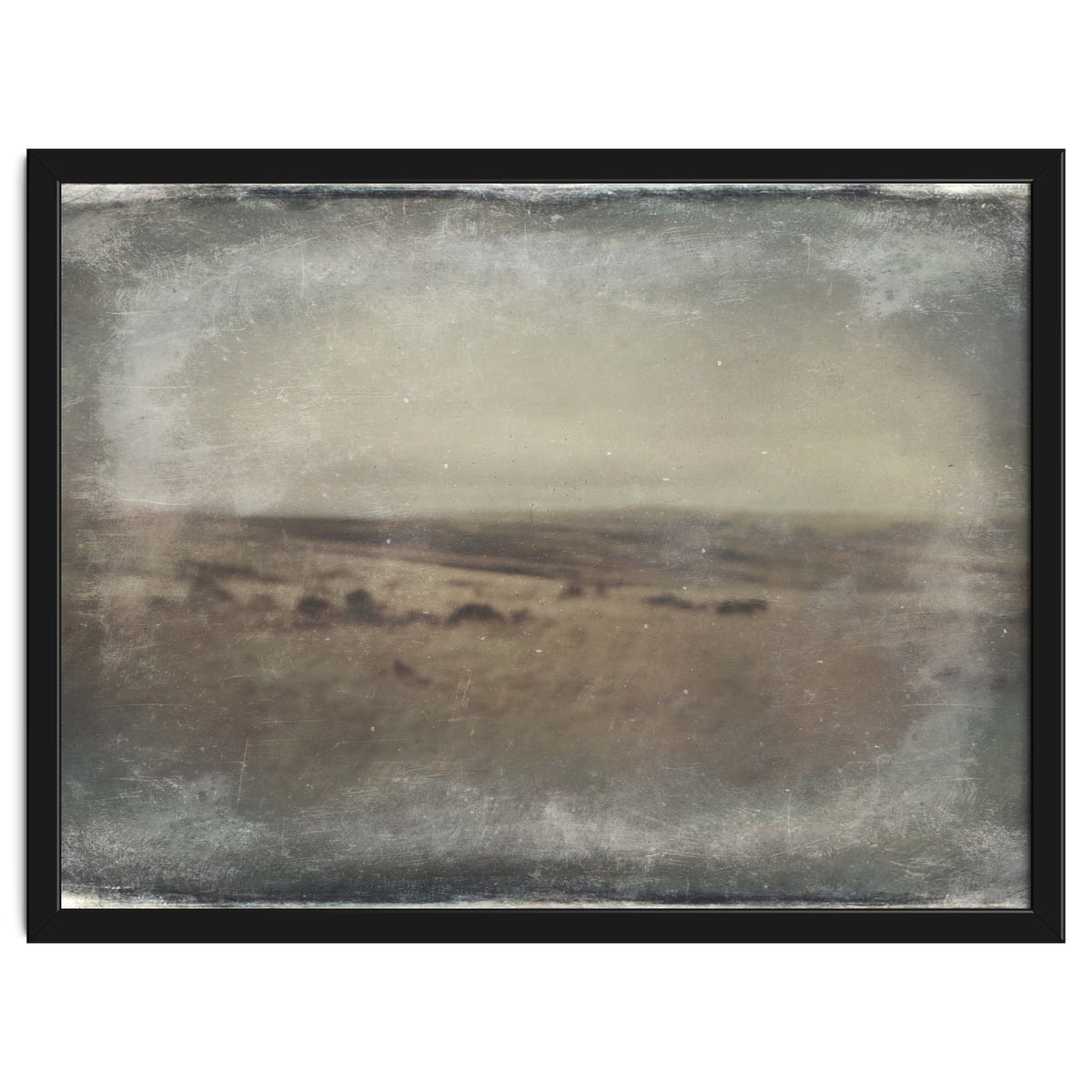 Bleak winter landscape of Saddleworth Moor