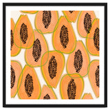 Papaya Cravings | Pastel Watercolor Tropical Fruit Food Painting | Juicy Sweet Illustration thumbnail