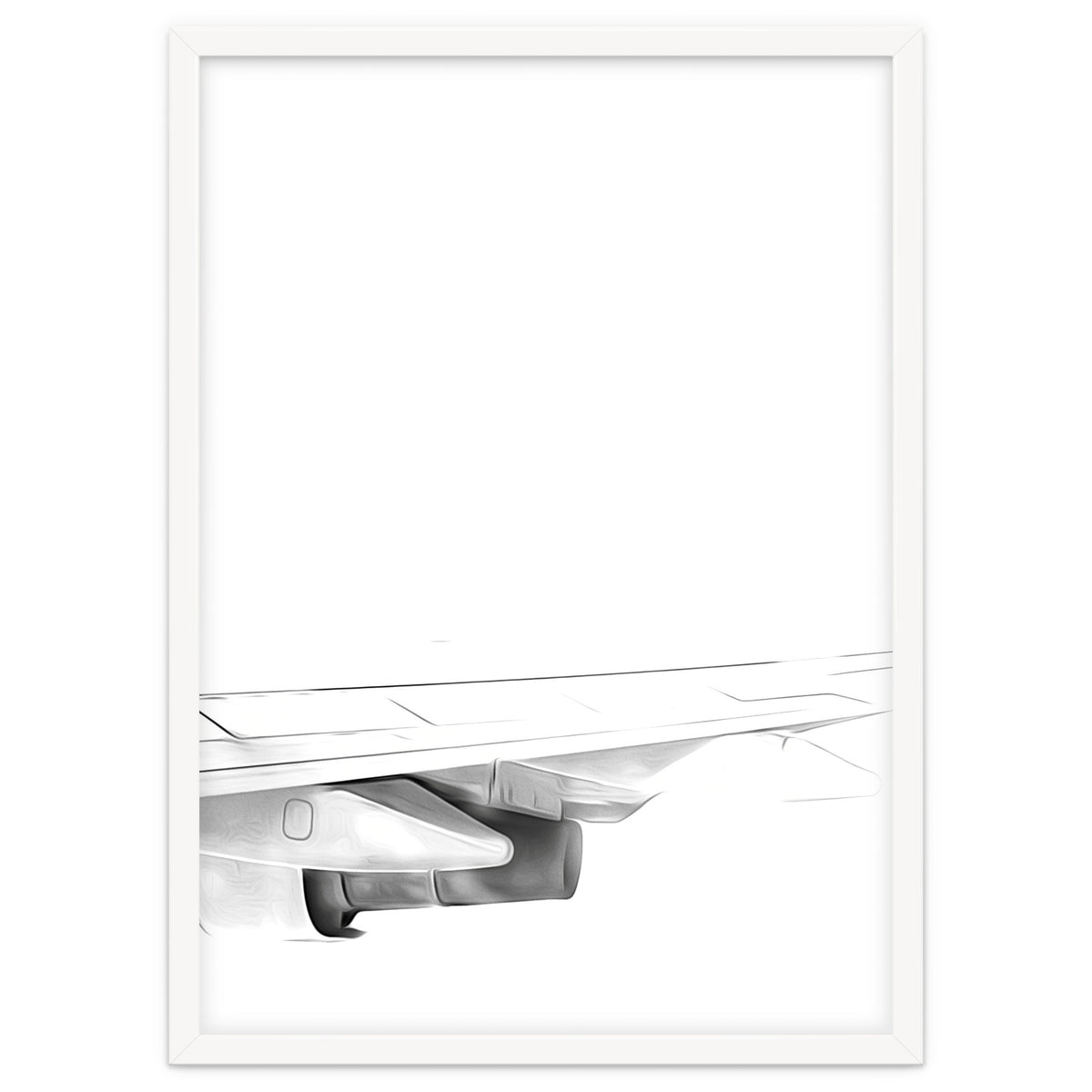 Black and White Airplane