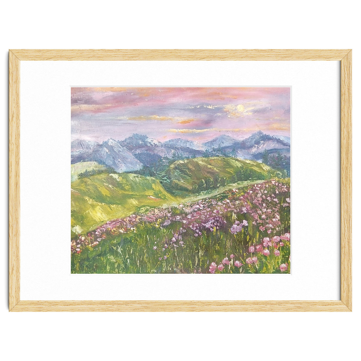 Sunset in the mountains