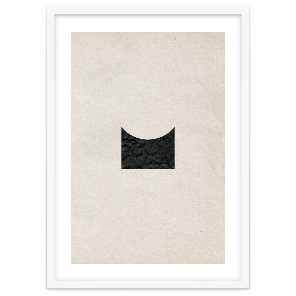 Cut black shape on grey