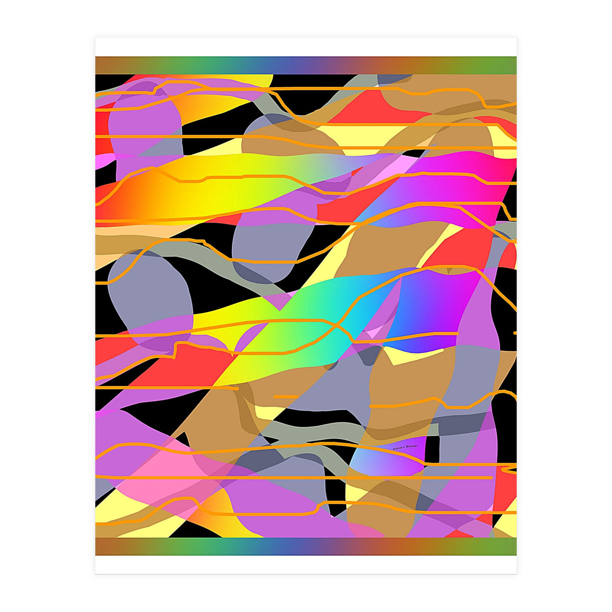 ABSTRACT COLOR BANDS (Print Only)