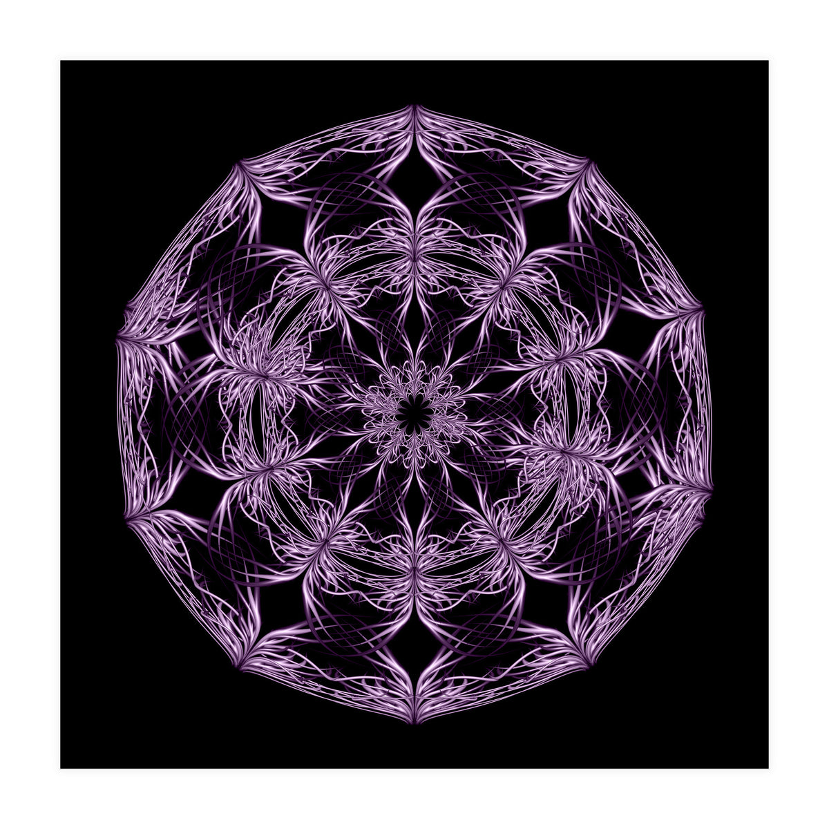 Mandala purple and black (Print Only)