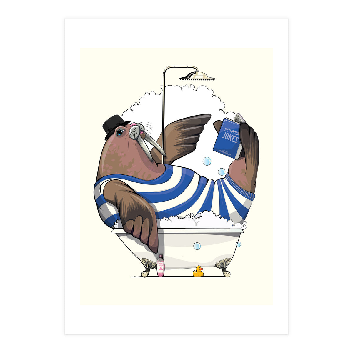 Walrus in the Bath (Print Only)