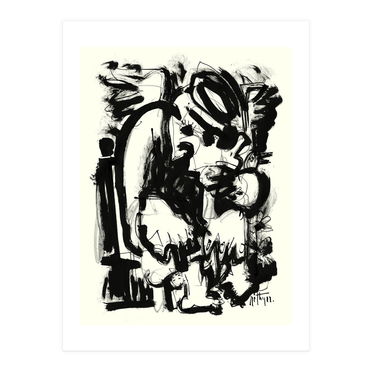 Saint With Bird (Print Only)