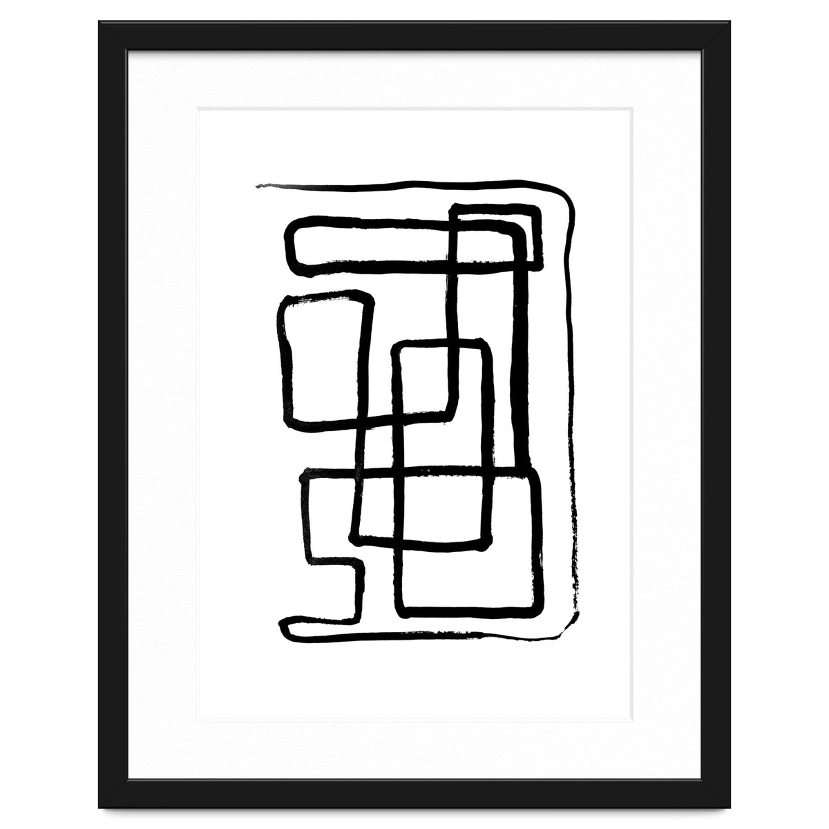 Maze Line Art