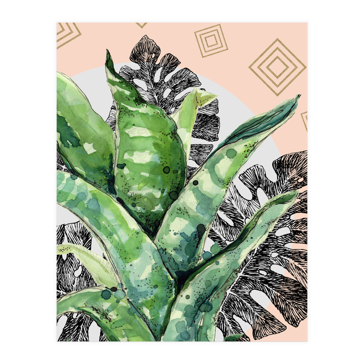 Abstract nature and geometrics  (Print Only)