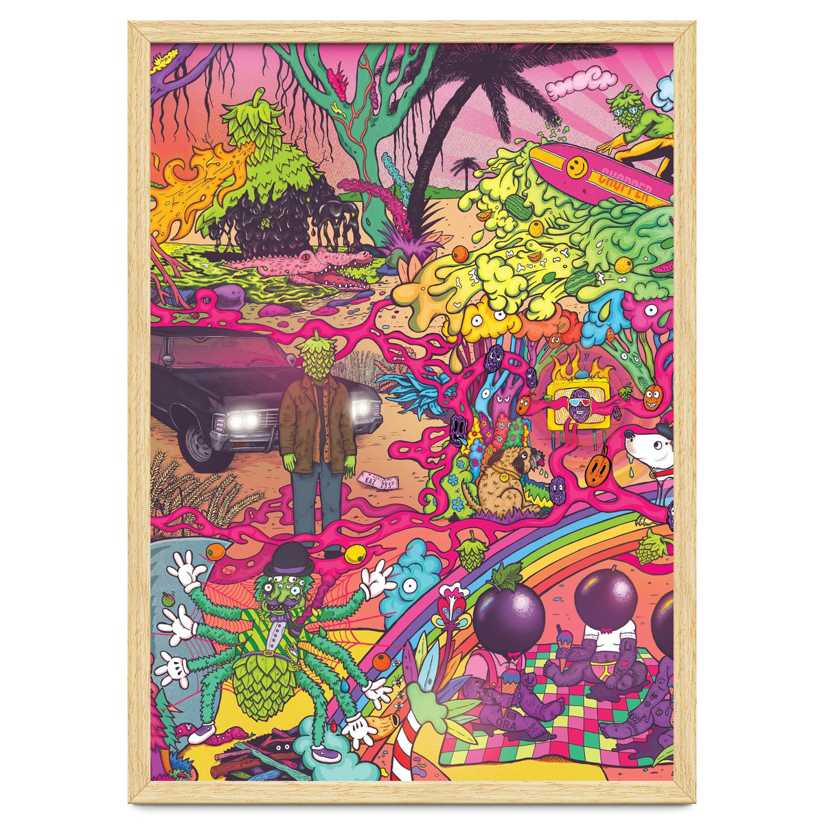 ABBEYDALE BREWERY COLLAB SERIES #2 FULL ILLUSTRATION - THORNBRIDGE, WILDE CHILD, RIDGESIDE, TORRSIDE, BOX SOCIAL, ORA BREWING