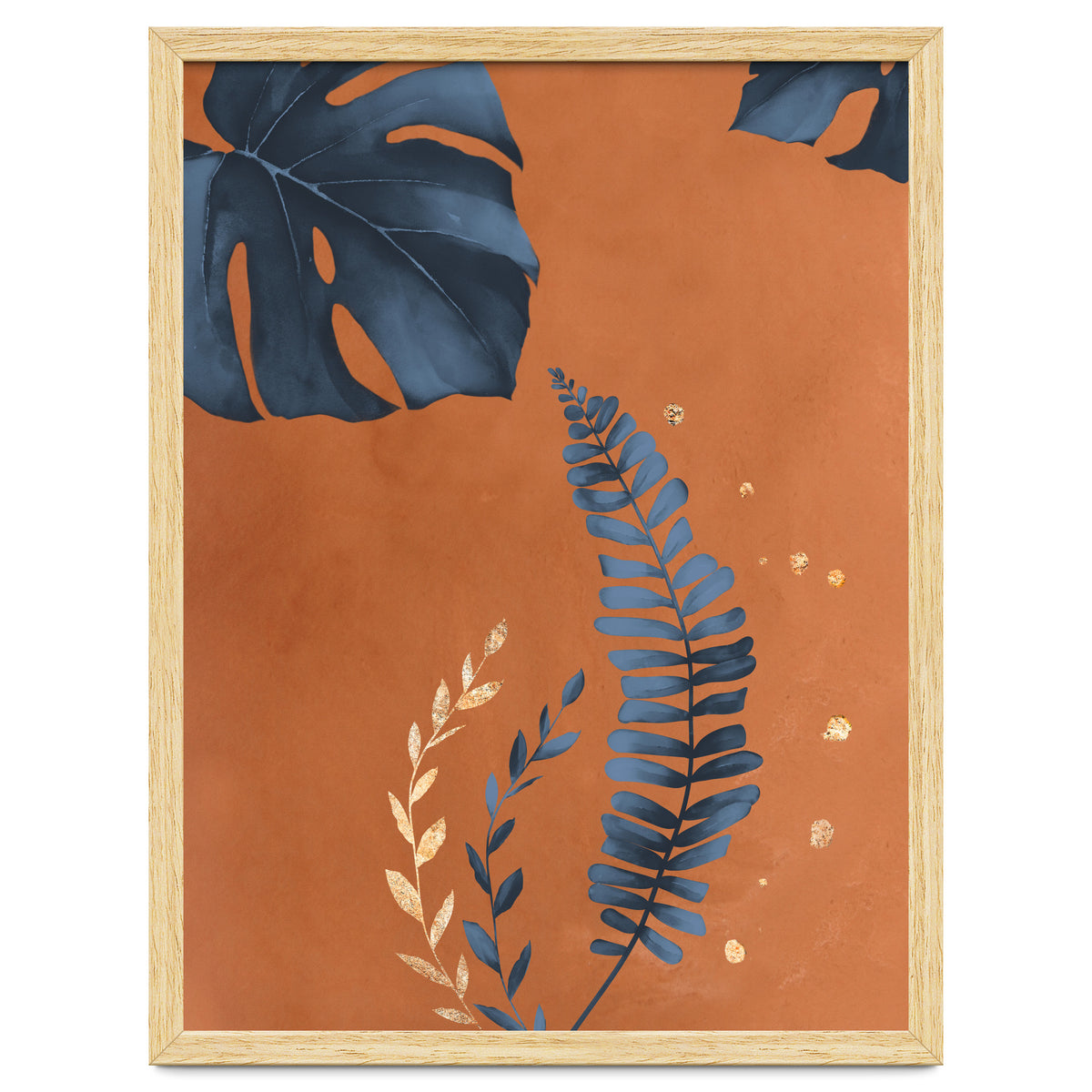 Monstera Leaf Terracotta