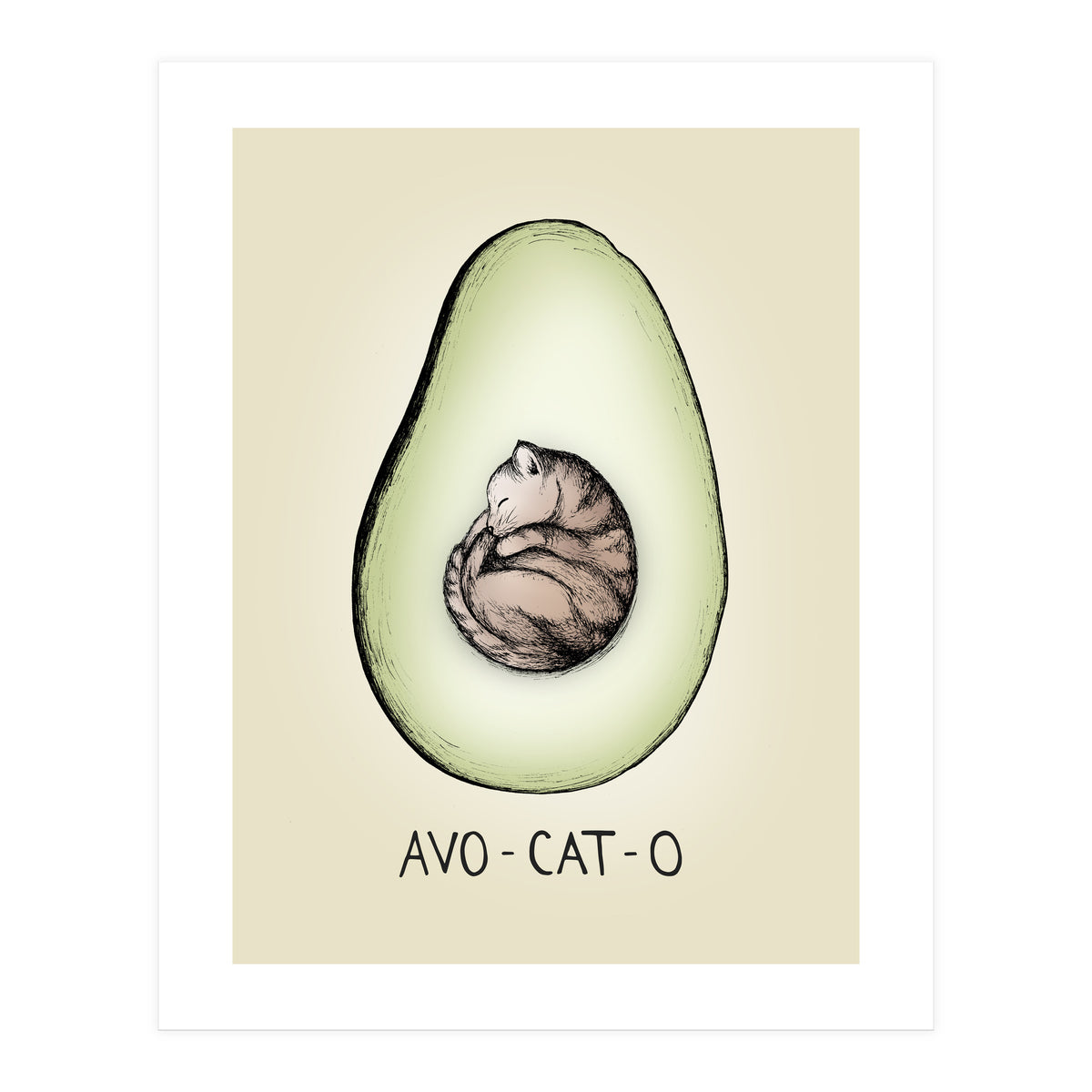 Avo-cat-o (Print Only)