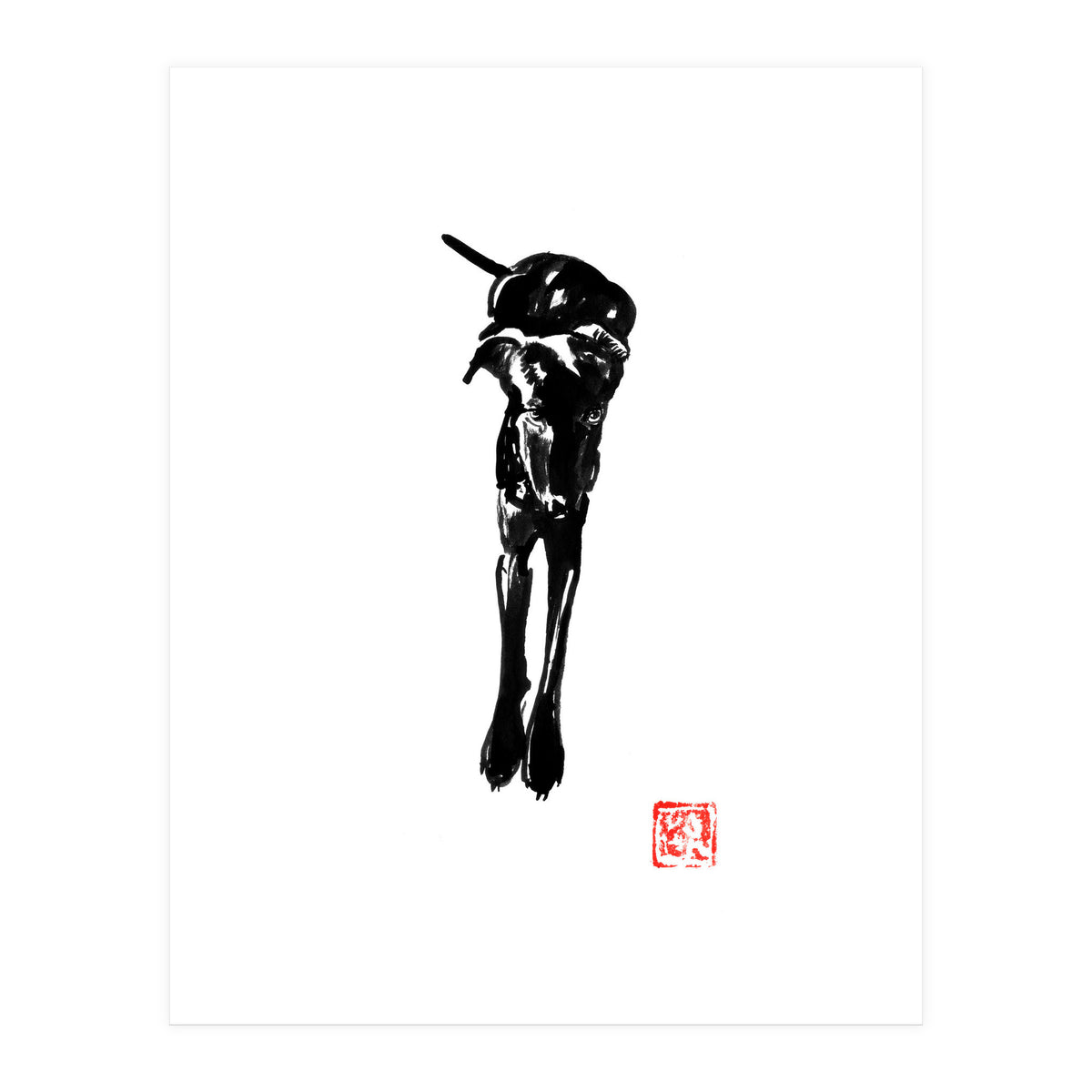 Balck Dog 02  (Print Only)