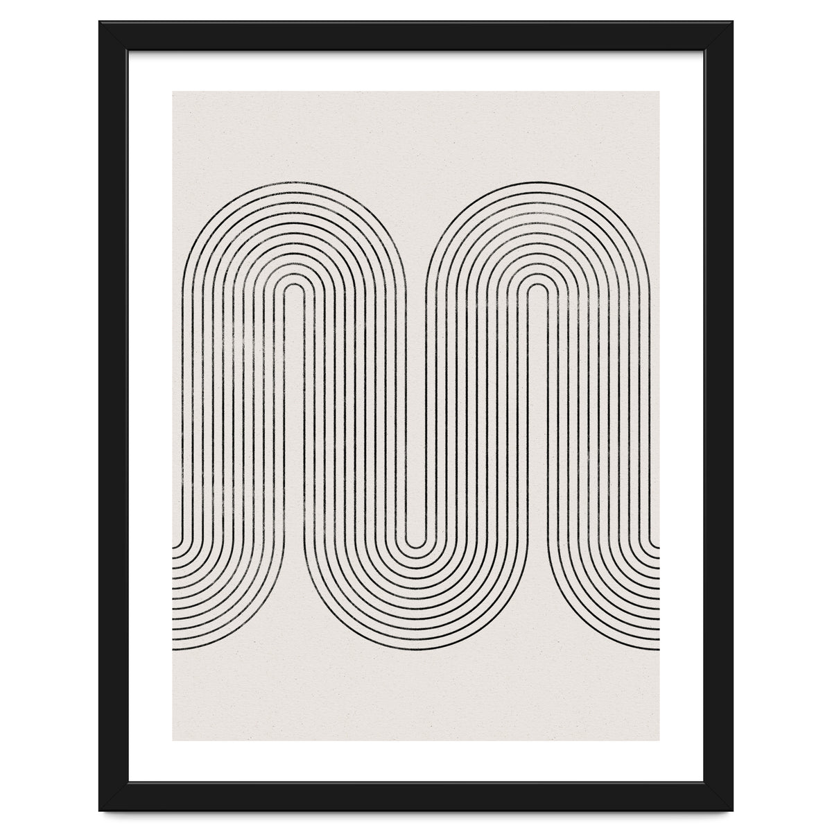 Mid-Century Modern No.28 - Woodblock Print