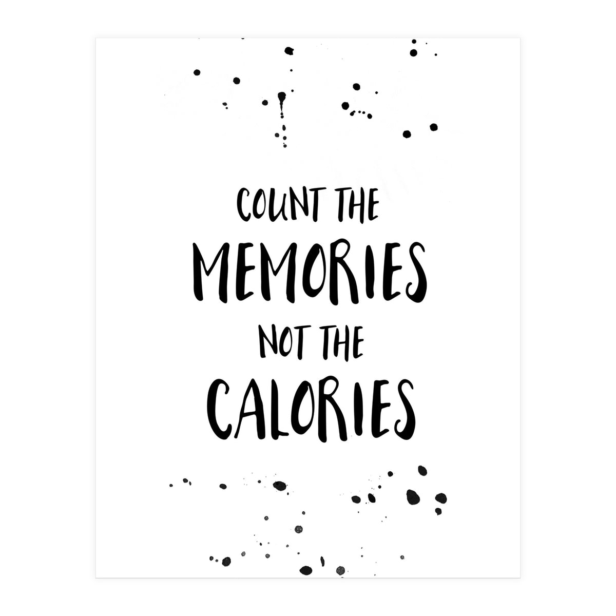 Text Art COUNT THE MEMORIES (Print Only)
