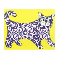 Funny Cat Yellow (Print Only)