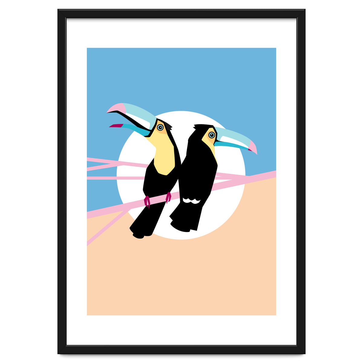 Pastel Toucans