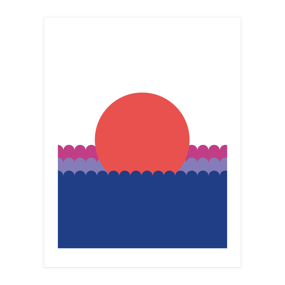 Sunset1 Rgb  White (Print Only)