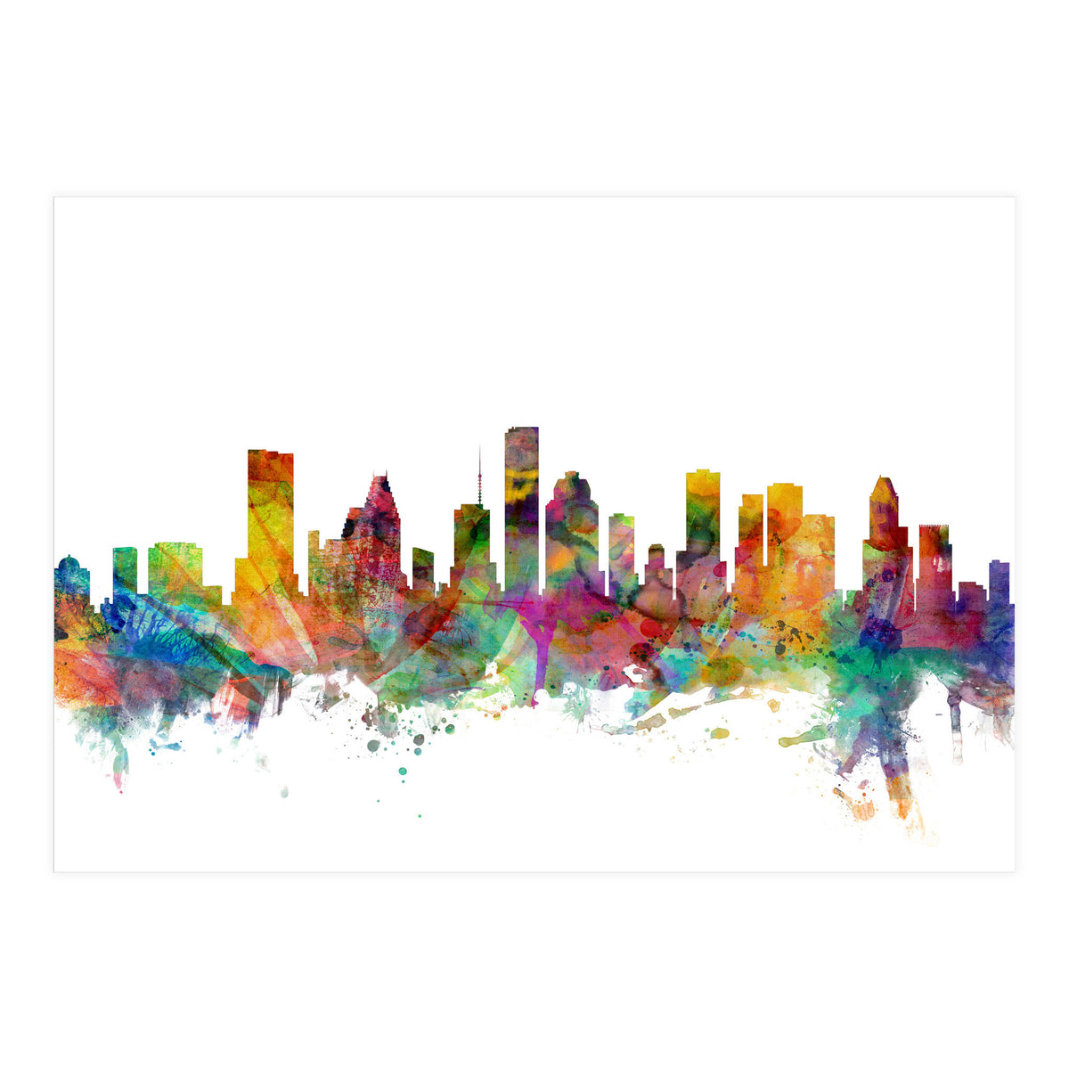 Houston Texas Skyline (Print Only)