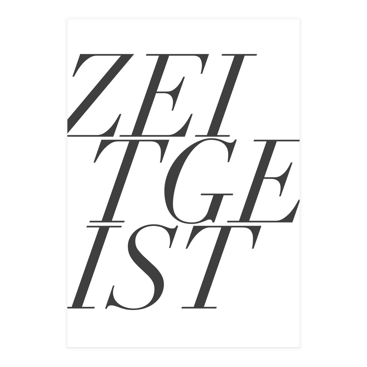 ZEITGEIST I (Print Only)