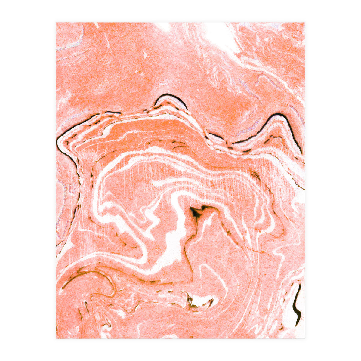 Coral Blush Marble (Print Only)