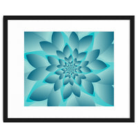 Abstract Modern Optical Illusion Floral Design Art