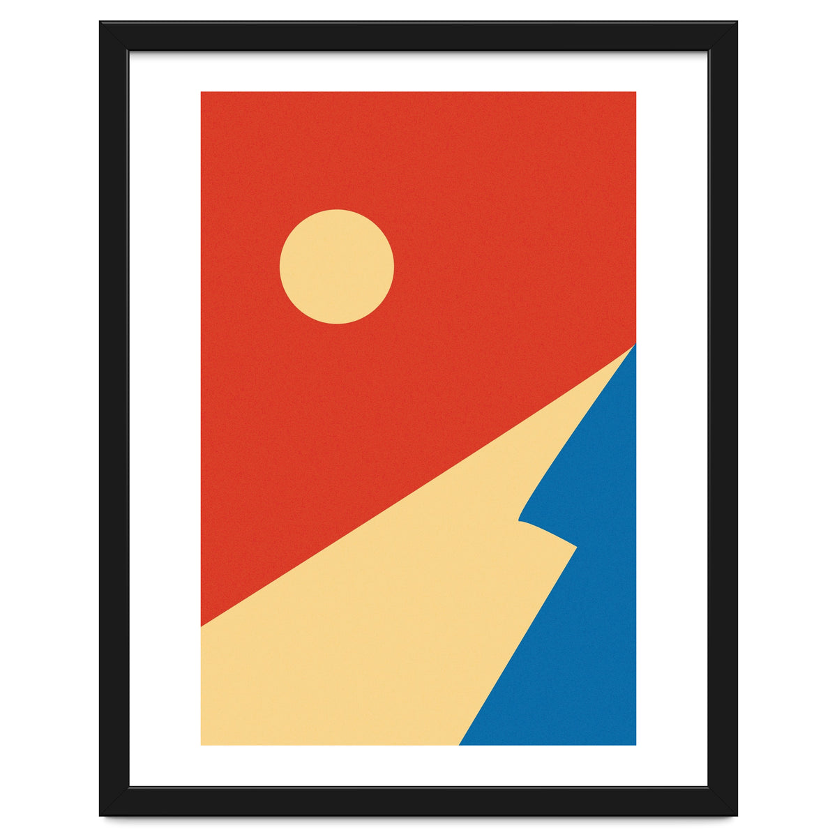 Edge Of Mountain Mid Century Geometric Art