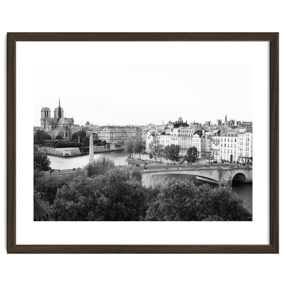 Paris View in Black and White