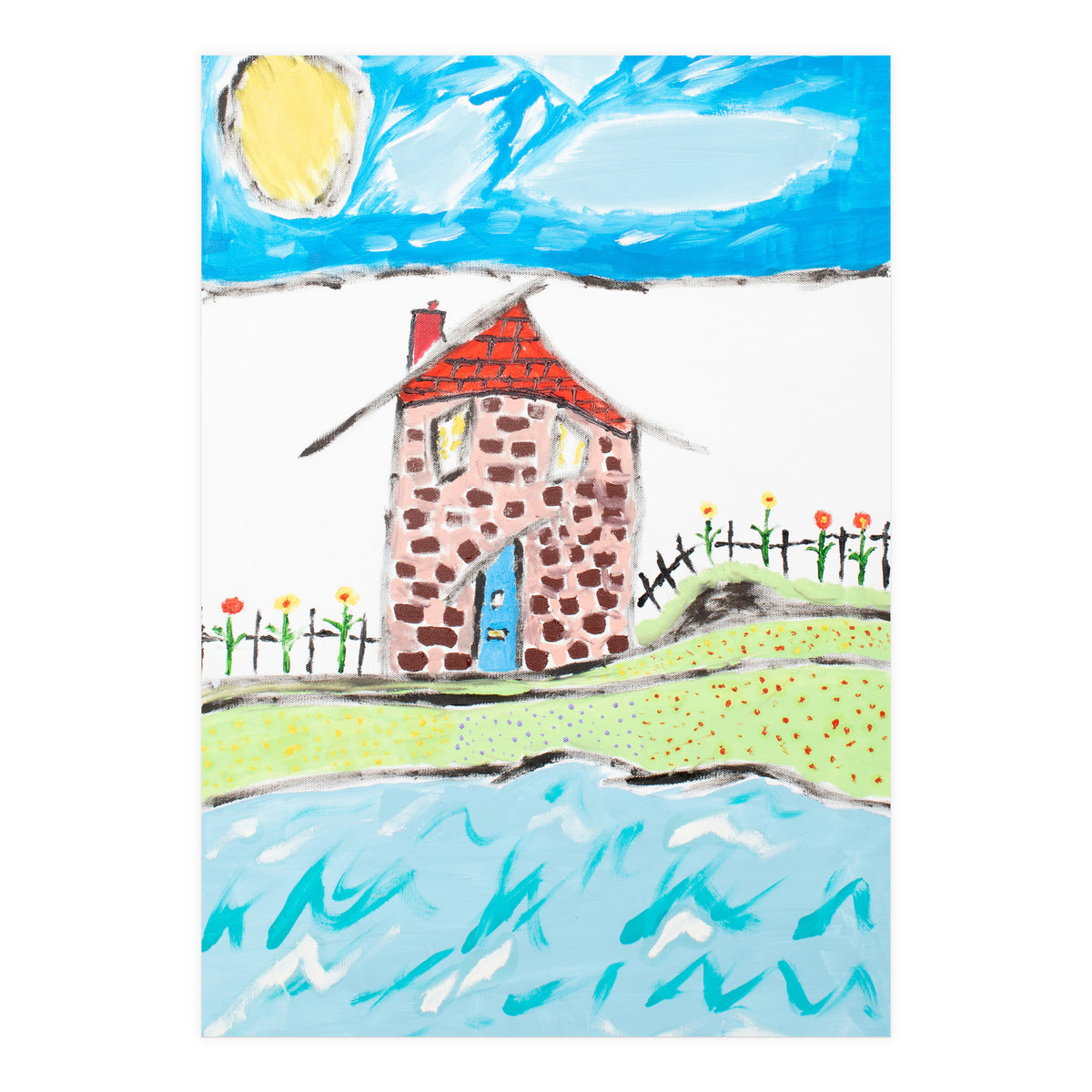 The Old Thatch By The Sea (Print Only)