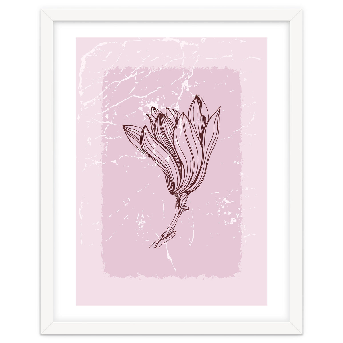 Magnolia Minimal Contemporary Botanical Floral