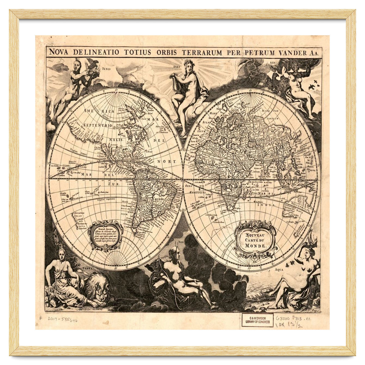 Old world mapa mundi