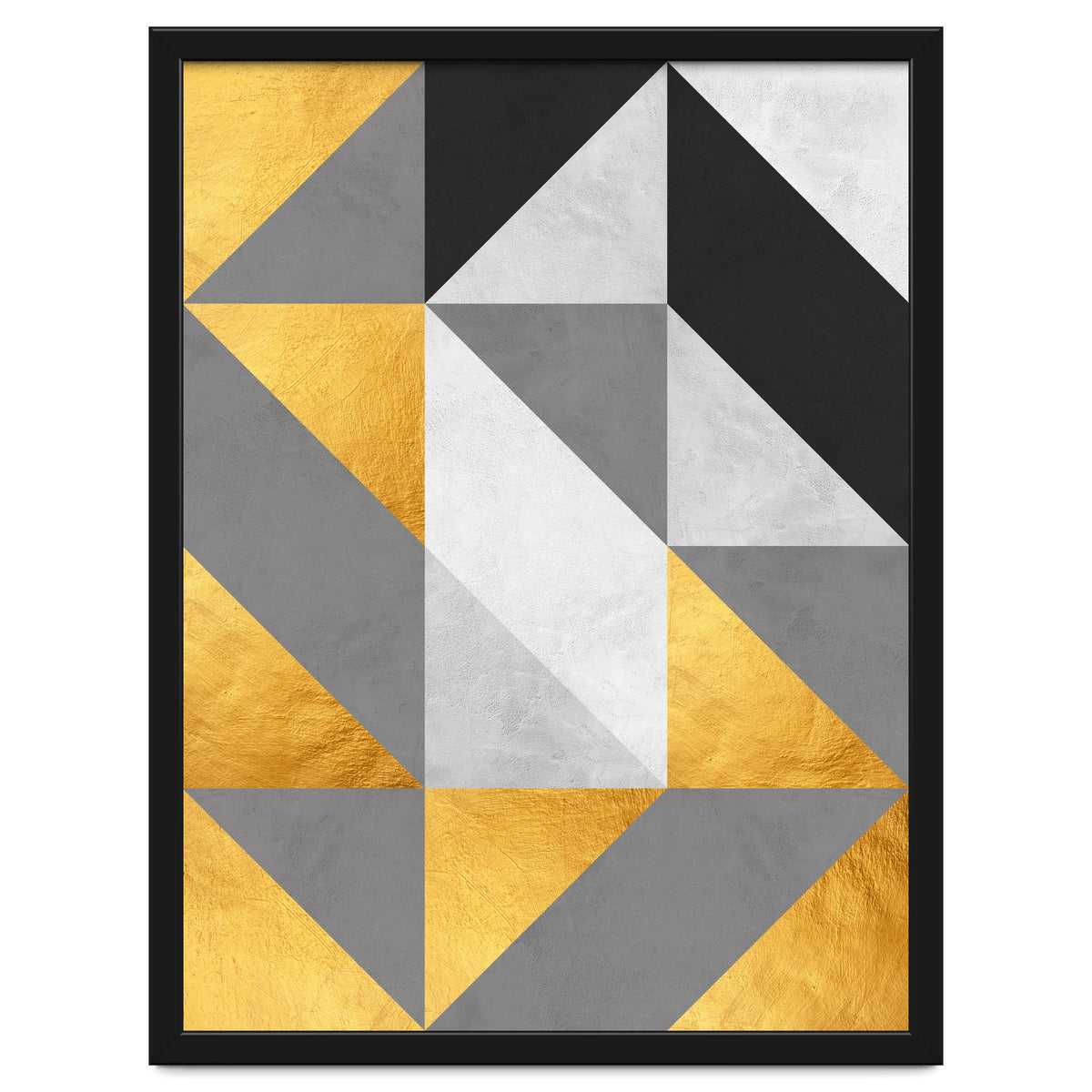 Gray and Gold Composition IV