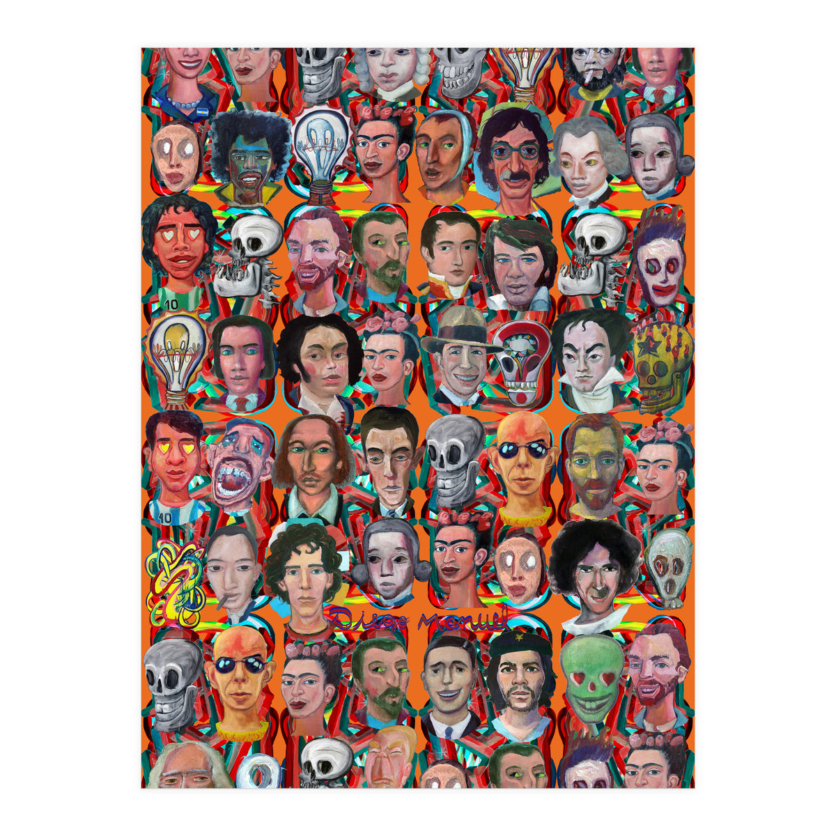 Formas 14 34 3d And Retratos 5 (Print Only)