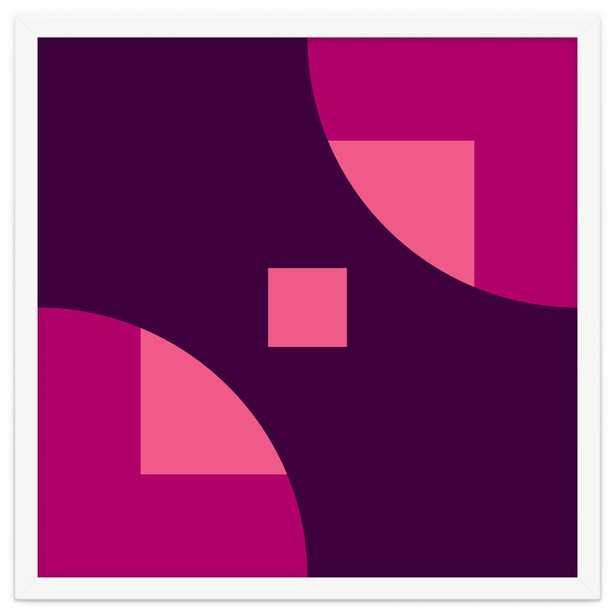 Geometric Shapes No. 1 - purple & pink squares