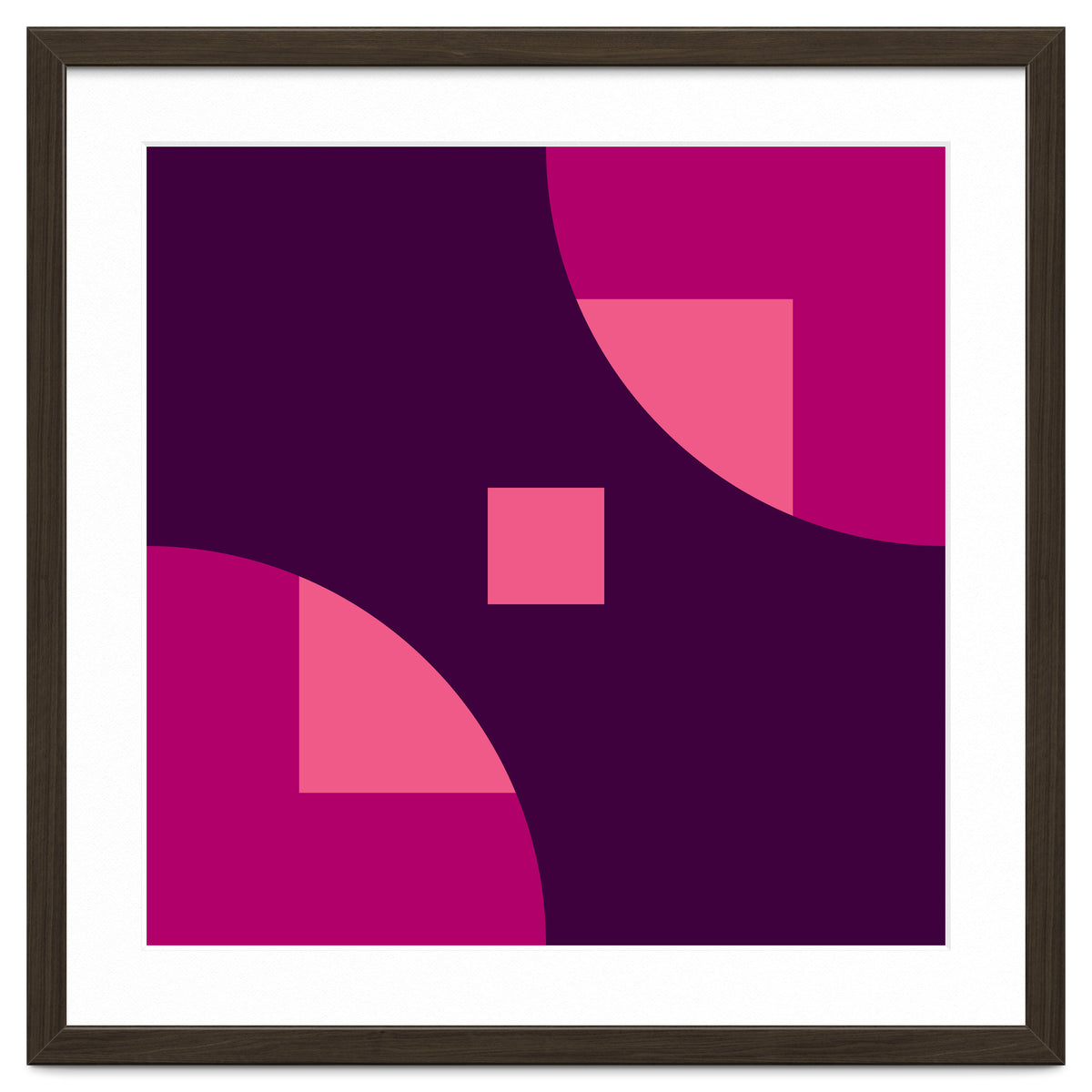 Geometric Shapes No. 1 - purple & pink squares