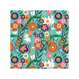 Folk Spring Floral Blue  (Print Only) thumbnail