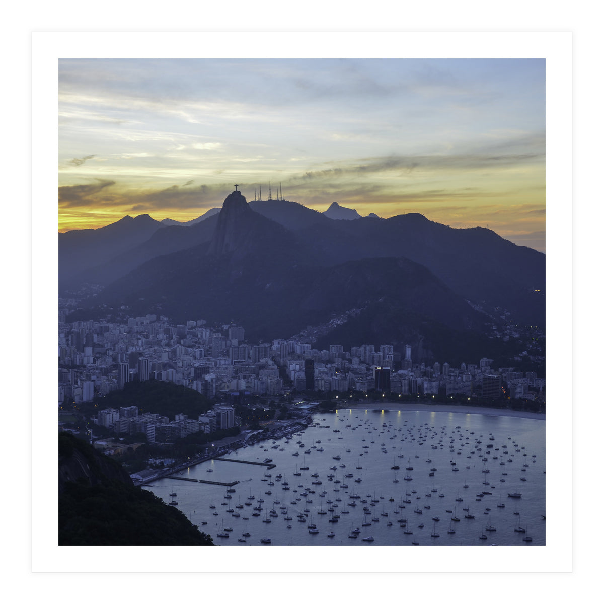Carioca Sunset 3 1x1 (Print Only)