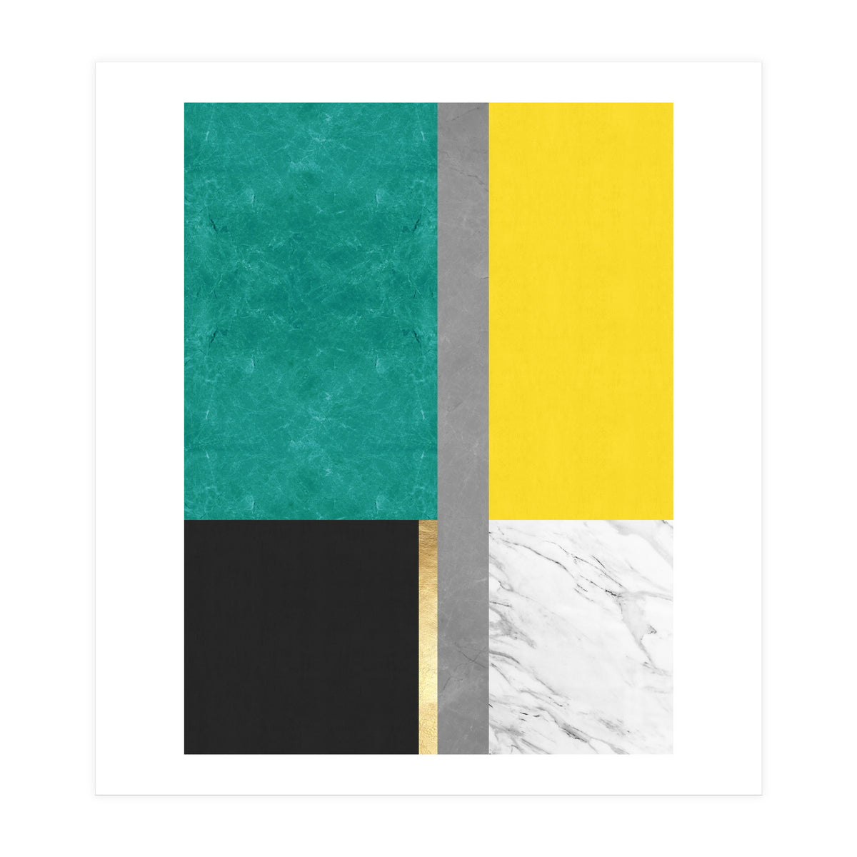 Geometric and golden IX (Print Only)