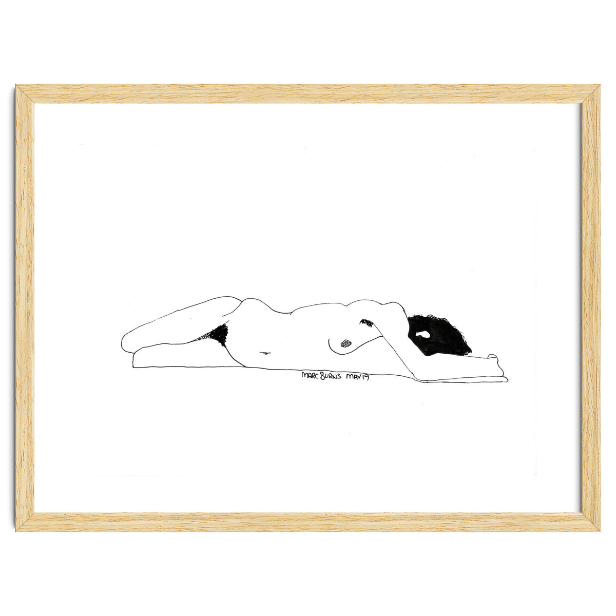 Untitled #1 - Lying nude figure