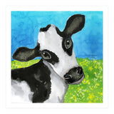 Cow in the meadow watercolor (Print Only) thumbnail