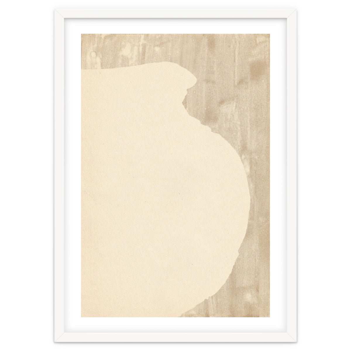 Cream tone vase silhouette