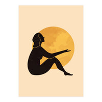 Woman And The Moon II (Print Only)