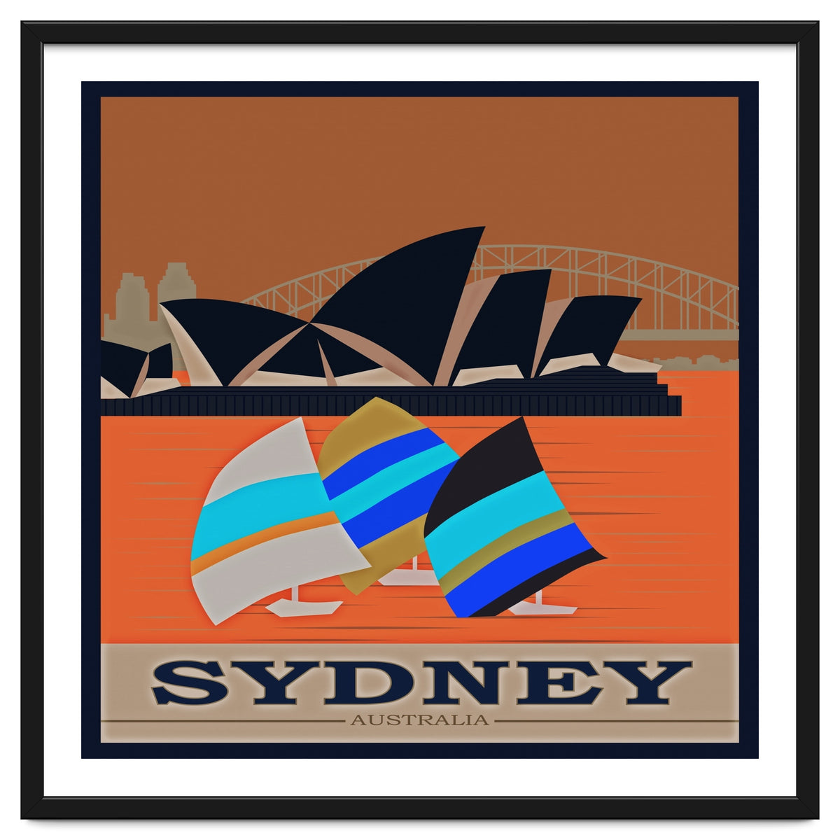 Sydney Australia Travel Poster